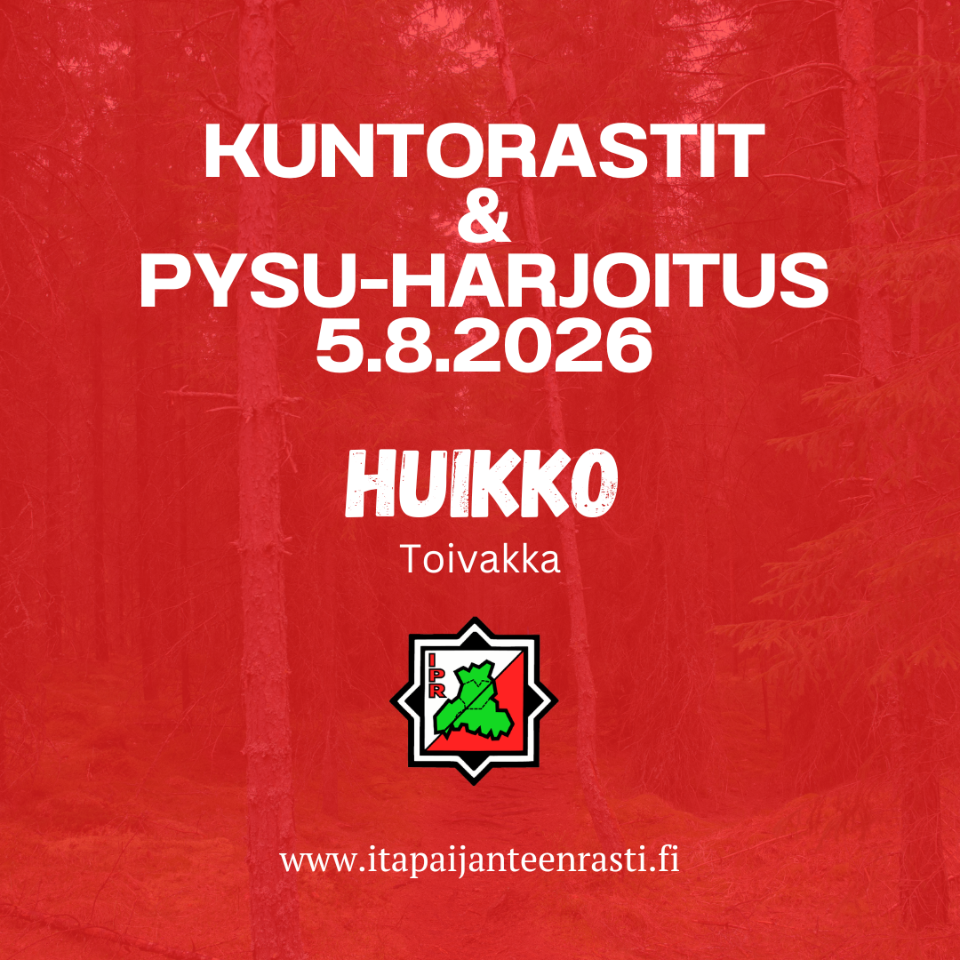 Kuntorastit ja pyöräsuunnistusrastit Toivakan Huikossa 5.8.2026